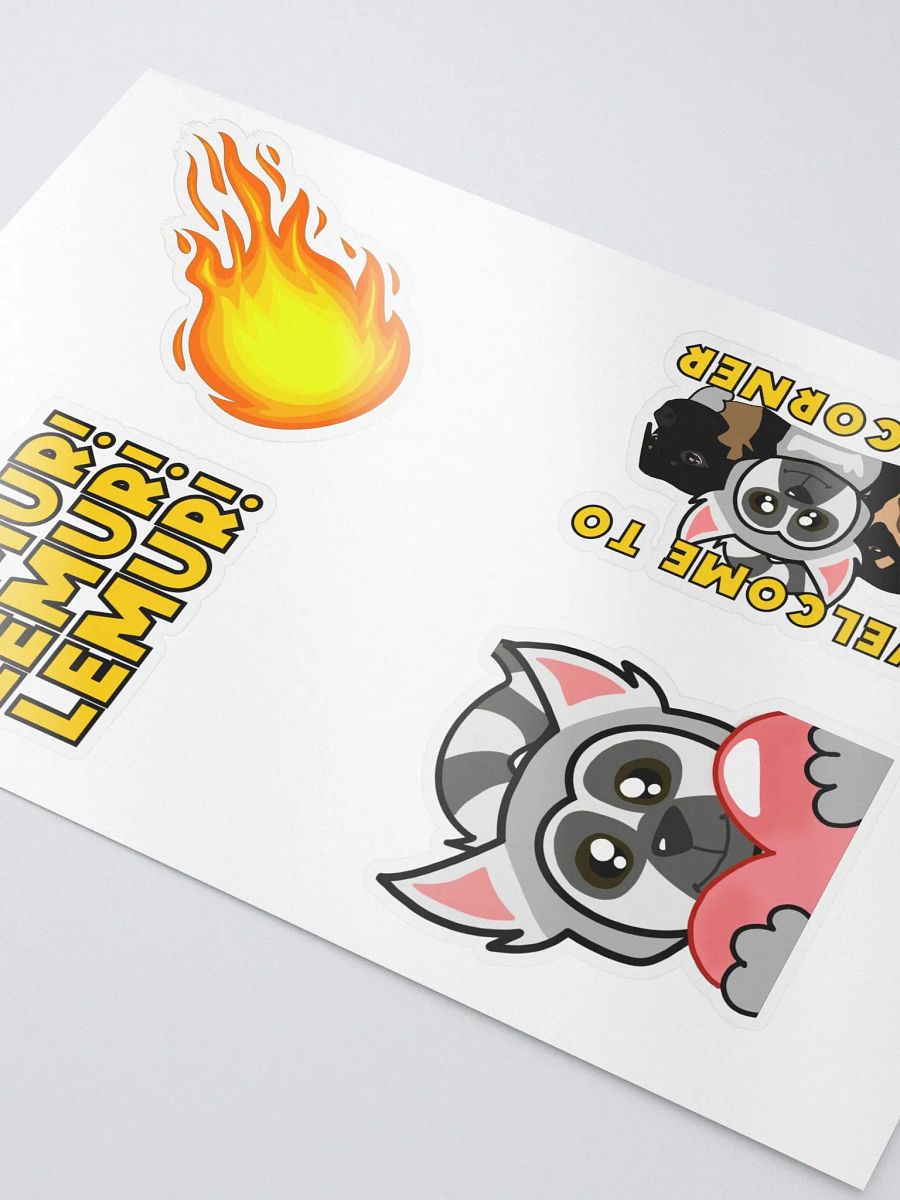 Lemur's Corner Channel Kiss-Cut Sticker Sheet Pack product image (3)