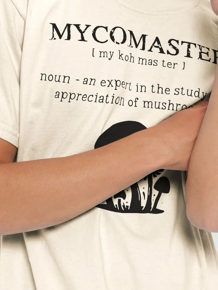 MYCOMASTER: Funny Mycology Foraging Definition Unisex T-Shirt - Perfect Gift for Mushroom Lovers product image (2)