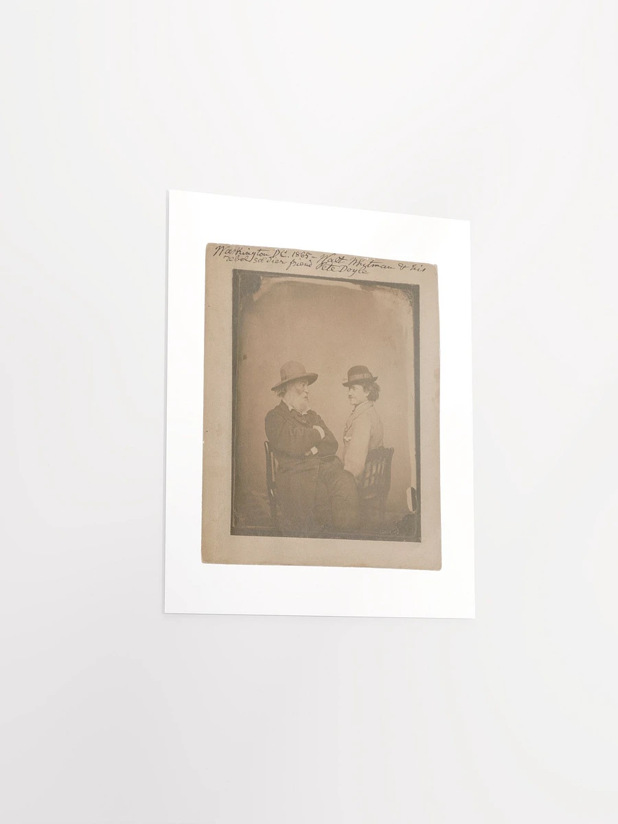 Walt Whitman & His Rebel Soldier Friend Pete Doyle By Moses P. Rice (Washington, D.C. - 1865) - Print product image (3)