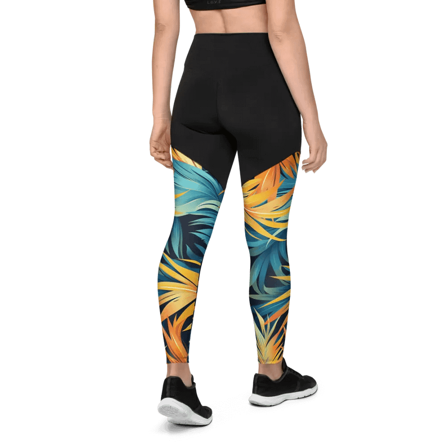 Tropical Flow Sports Leggings product image (10)
