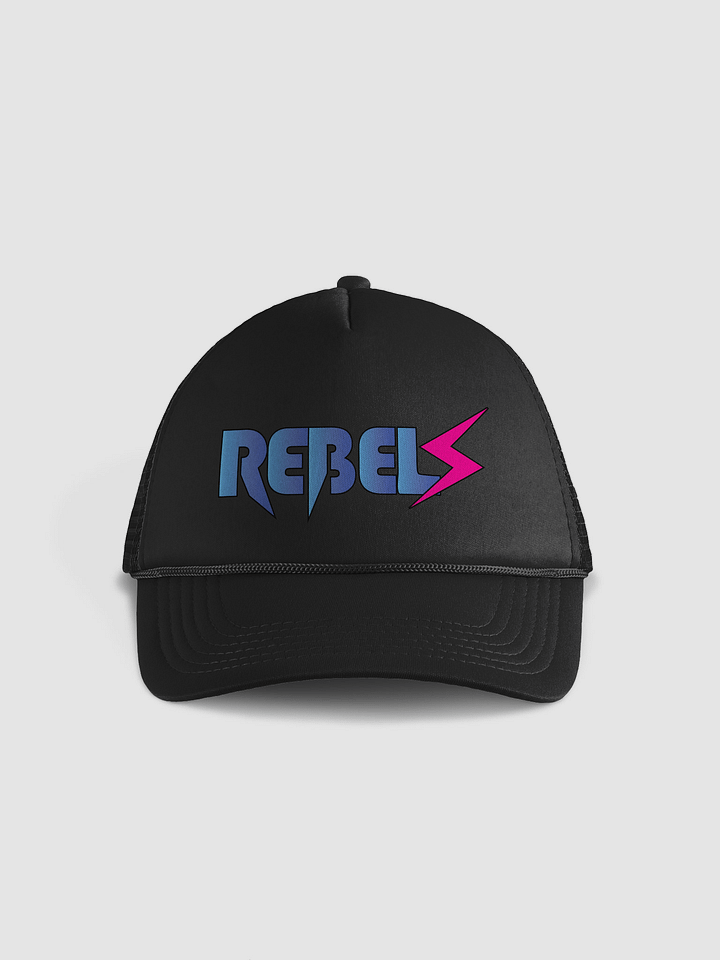 Rebels Foam Trucker Hat Black w/ Blue/Pink product image (1)