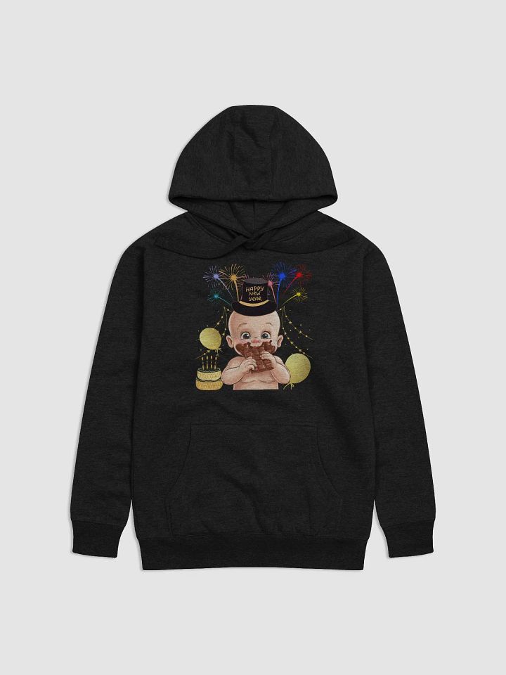 Baby New Year Eating Chocolate Hoodie product image (1)
