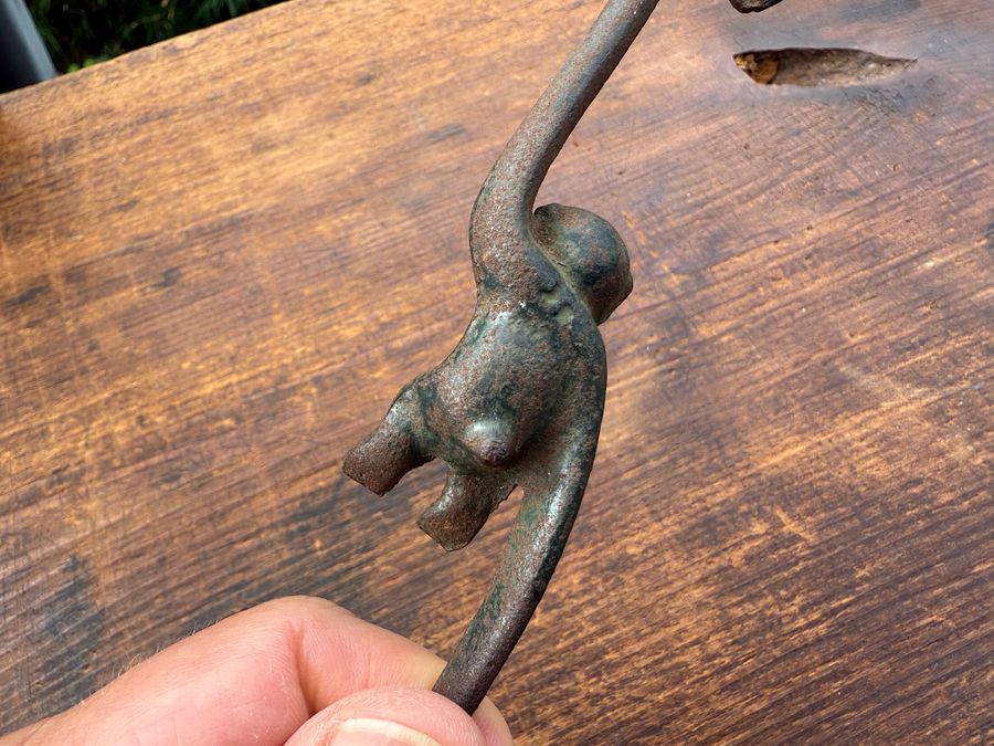 🎎 Japanese Wrought Iron Monkey Hook – Mid-Showa Era – Japan Antique Roadshow product image (5)