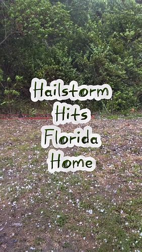 Unreal Florida Hailstorm: My Backyard Turned Battlefield #bdflo 😱