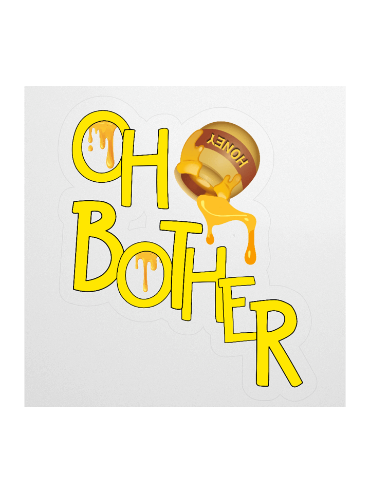 Oh Bother Honey Pot Kiss Cut Sticker product image (1)