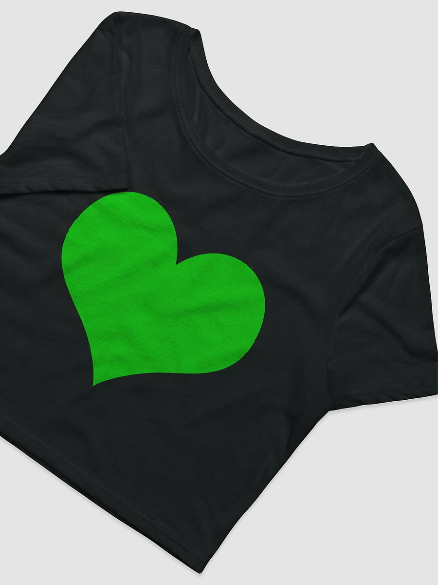 Heartless Green Screen Streamer Short Sleeve Crop T-Shirt product image (3)