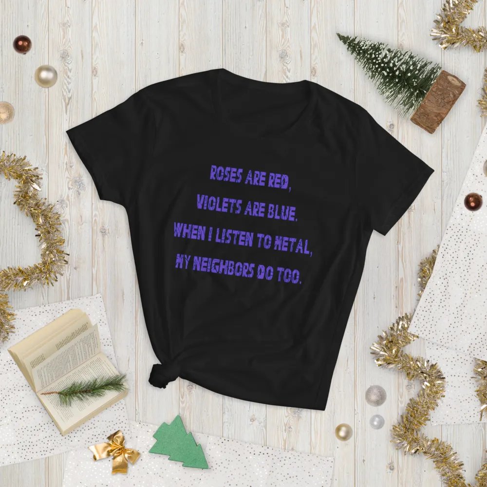 Roses Are Metal Fitted T-Shirt product image (15)