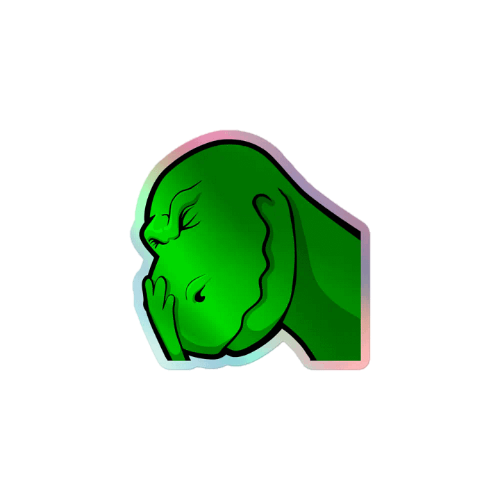 Vella Face palm Holo Sticker product image (1)
