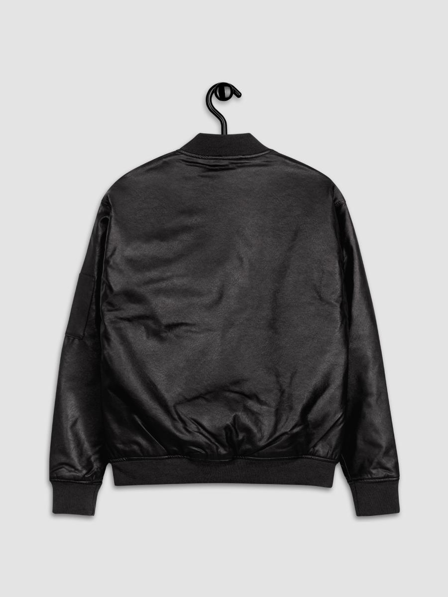 WL Faux Leather Bomber Jacket product image (7)