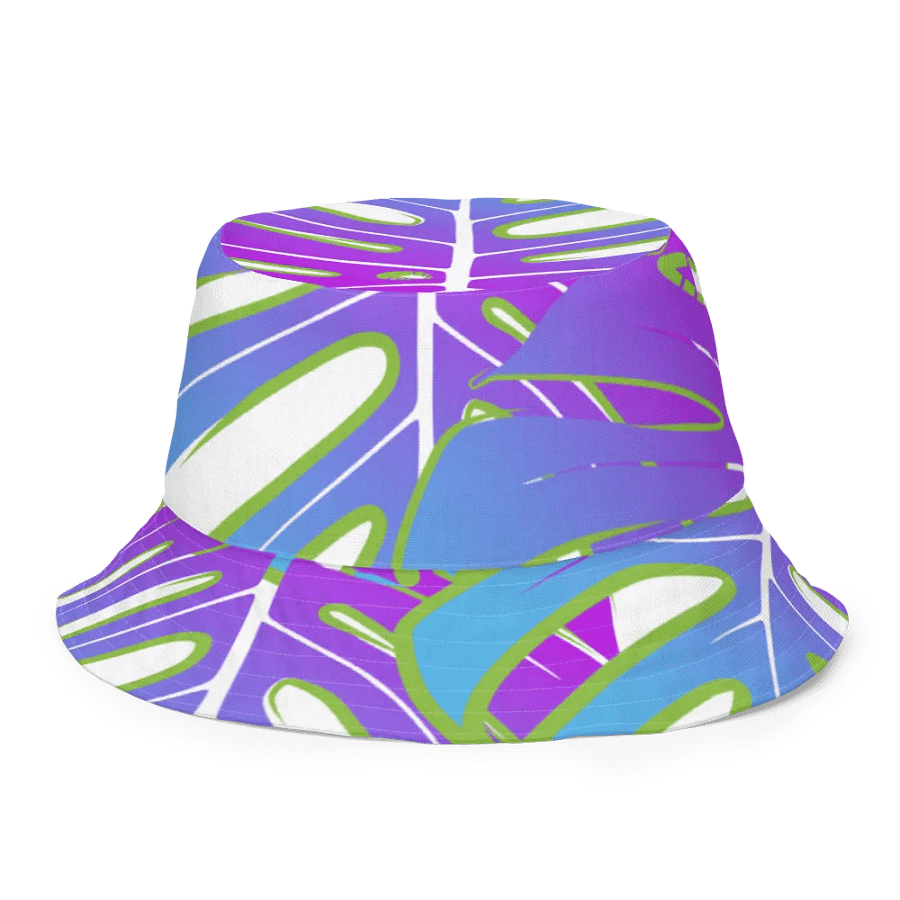 Neon Monstera Madness Reversible Bucket Hat product image (8)