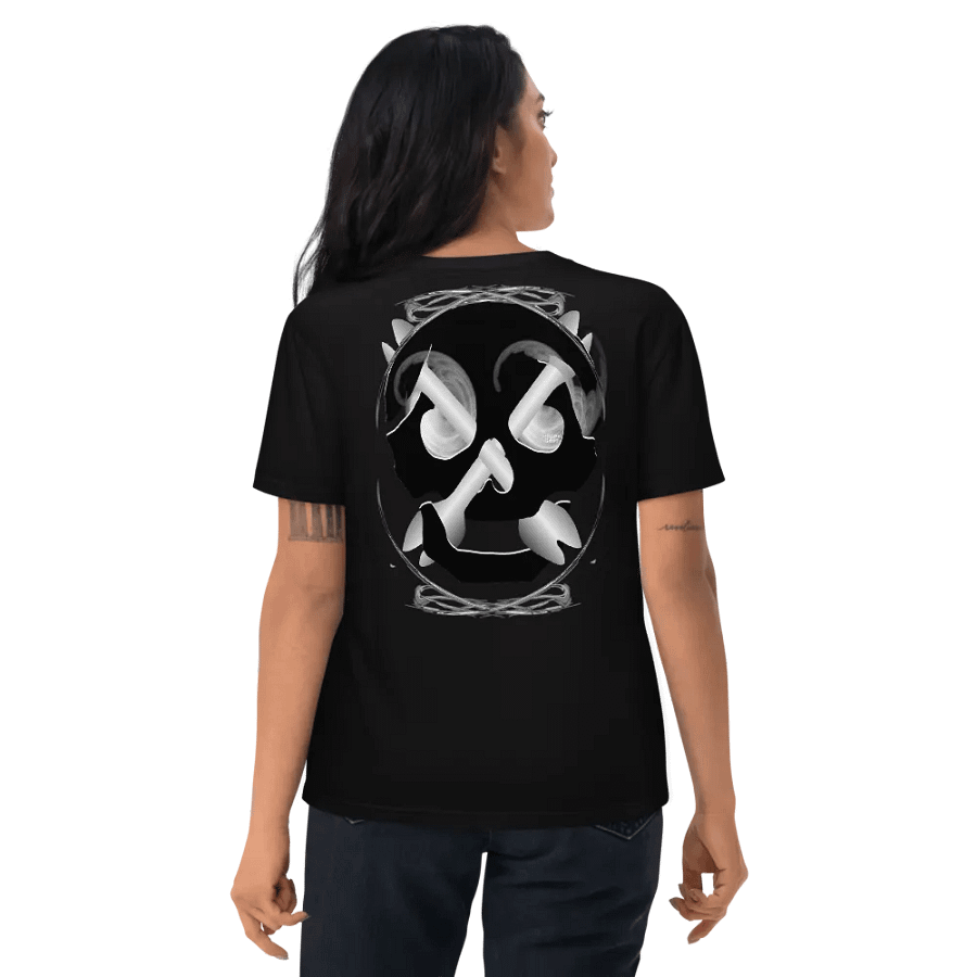 Skull and Bones Inside Design and Smoke in eye's - Organic Cotton T-Shirt product image (11)