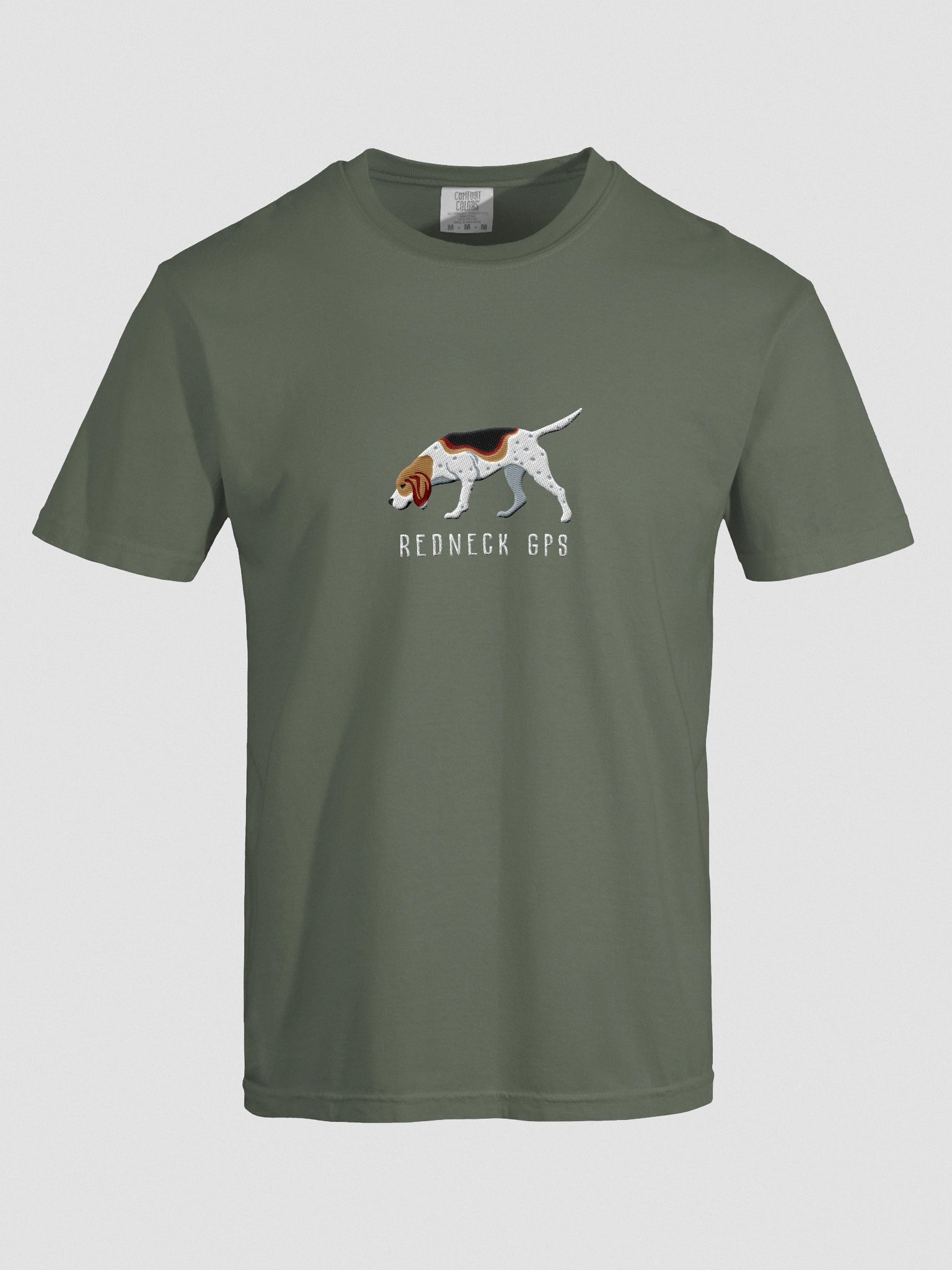 Redneck GPS T-Shirt(Embroidered) of a Treeing Walker Coonhound product image (10)