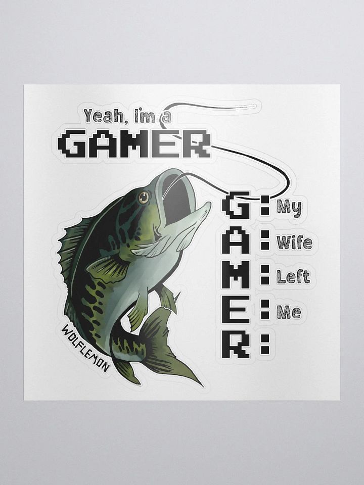 Yeah, I'm a GAMER Sticker Color product image (1)