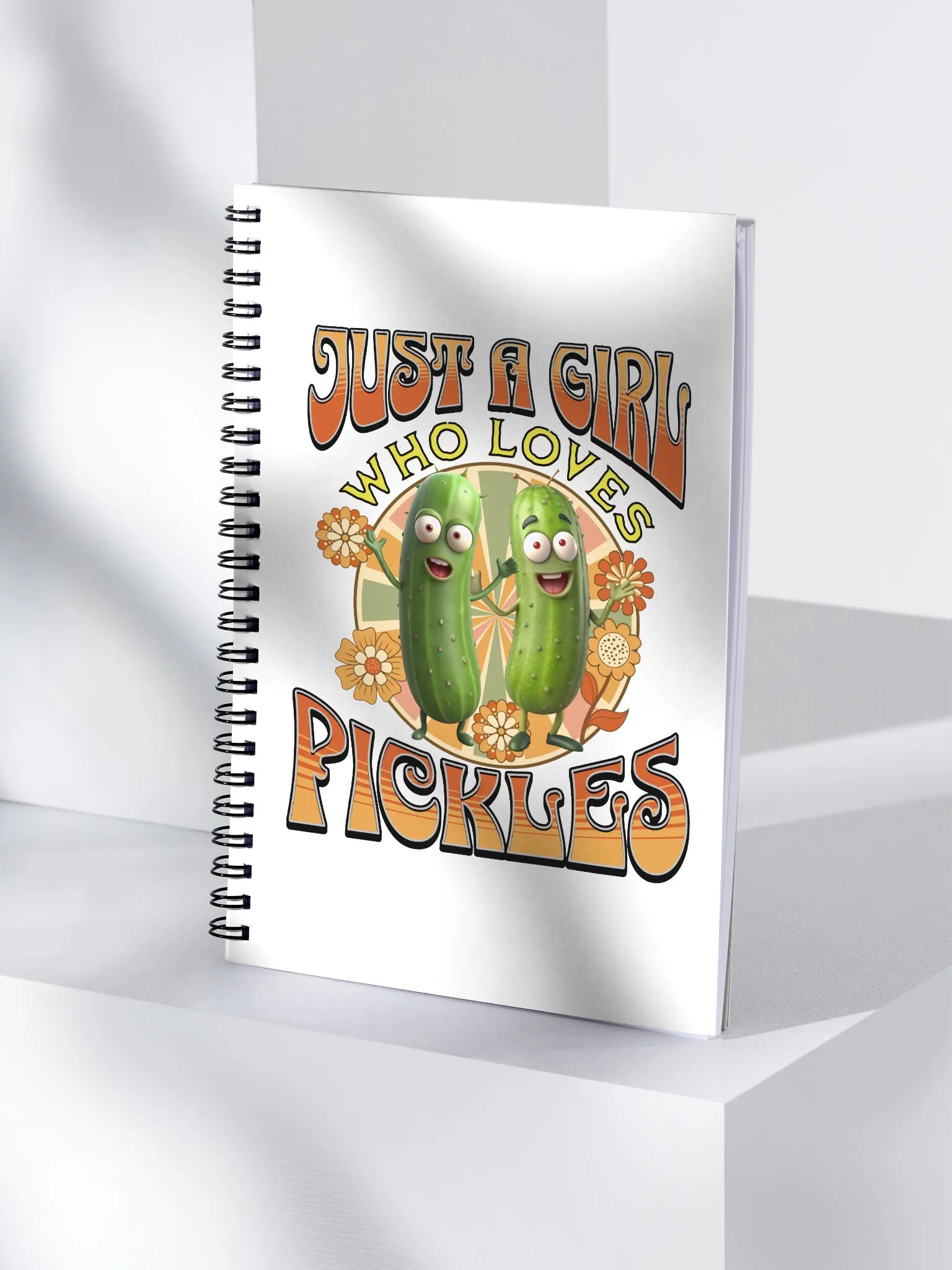Just A Girl Who Loves Pickles Playful Notebook product image (1)