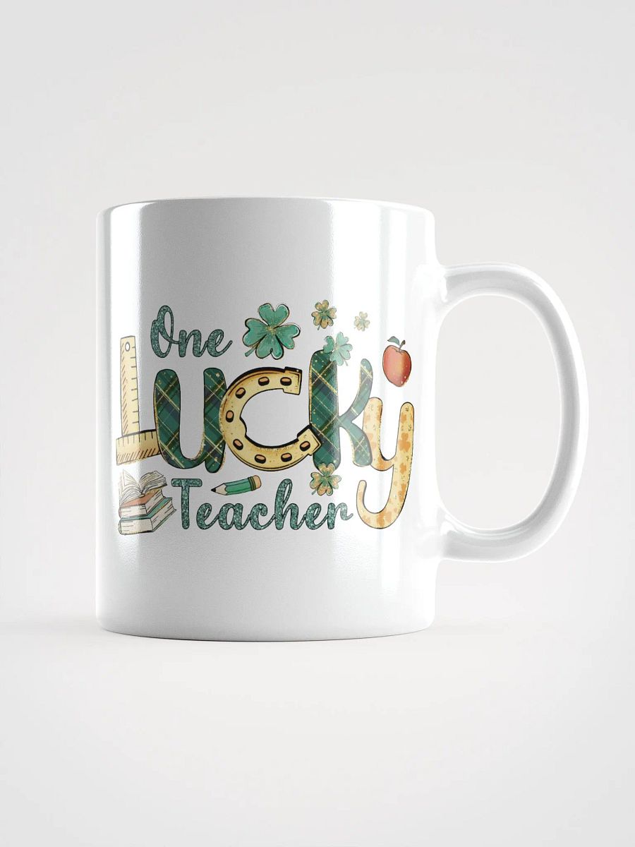 Lucky Teacher White Glossy Mug product image (9)
