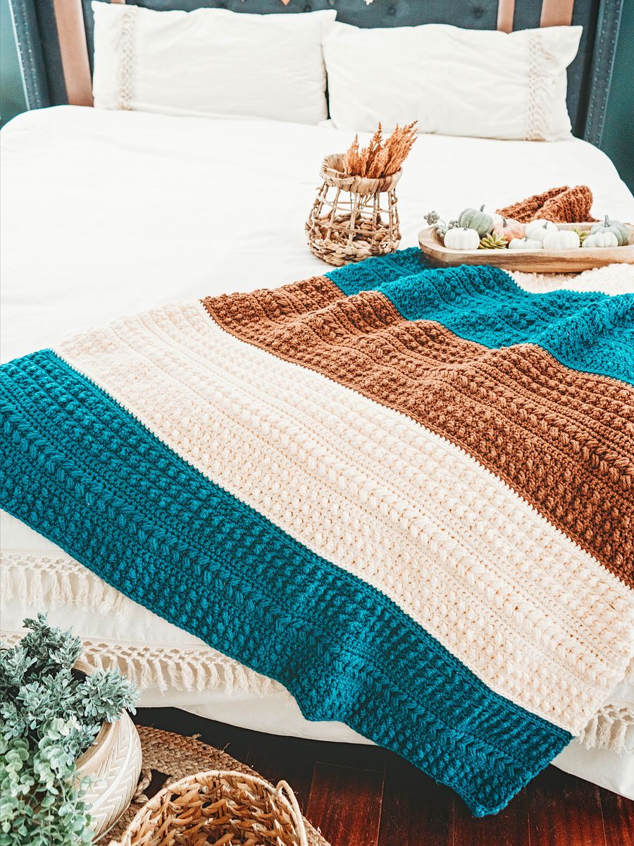 Sanibel Textured Crochet Blanket Pattern product image (4)