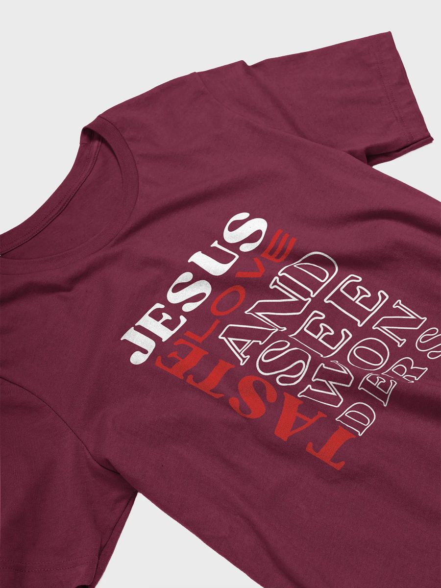 Taste JESUS Love Bella Canvas Christian T-shirt - Dark product image (4)