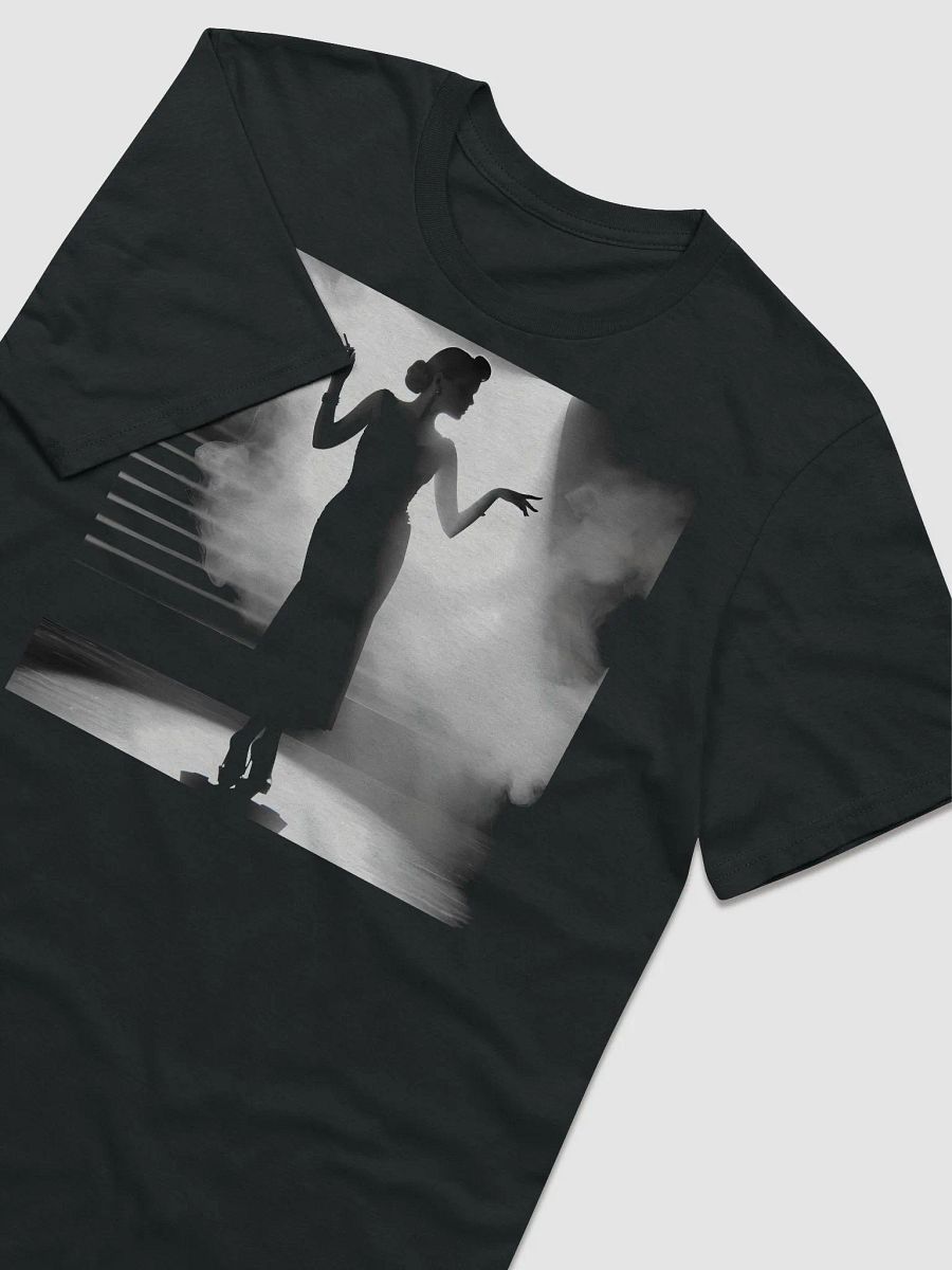 Elegance in Shadow: The Noir Chanteuse (Front Print Womens Tee) product image (3)