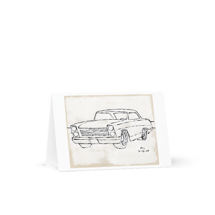 White Car #2 2003 Greeting Card product image (2)