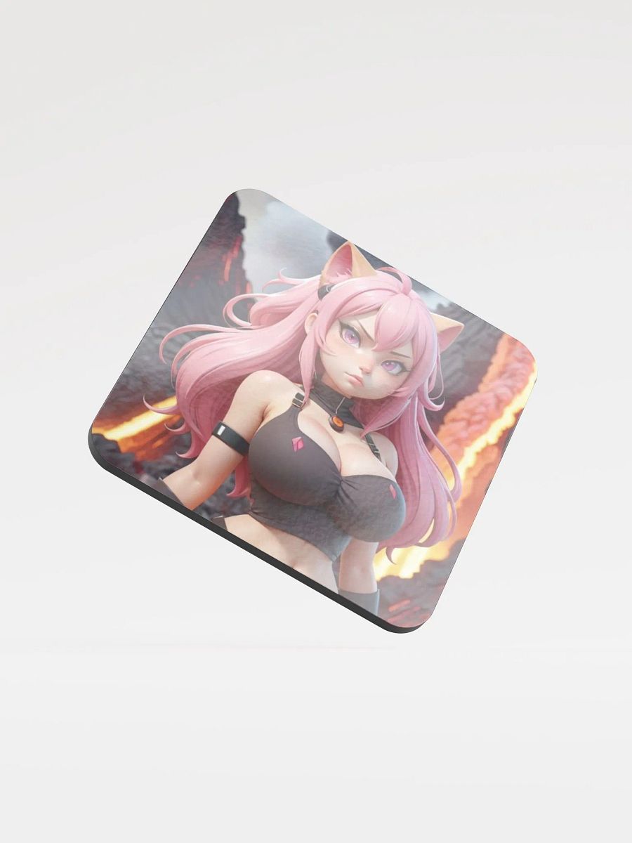 Fiery Feline Cork Coaster product image (1)