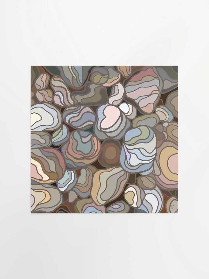 Organic Layers Matte Poster - Stones No. 3 product image (1)