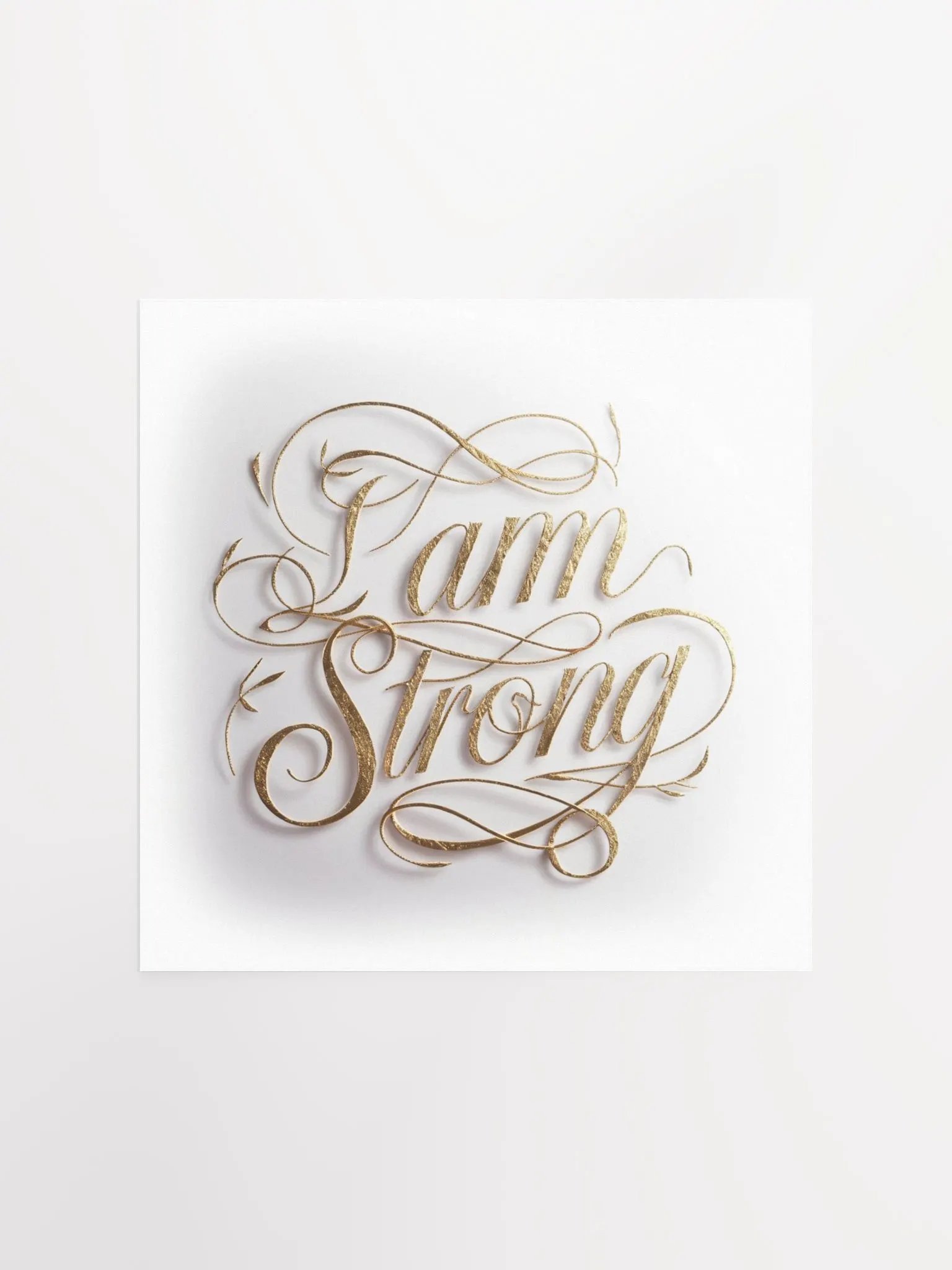 Self-Love Affirmation Art for Goal Manifestation and Self-Care - I am strong product image (2)