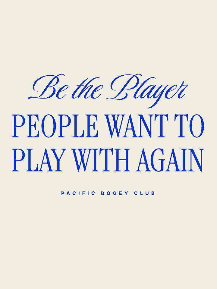 Be the Player Tee x The Honor System product image (2)
