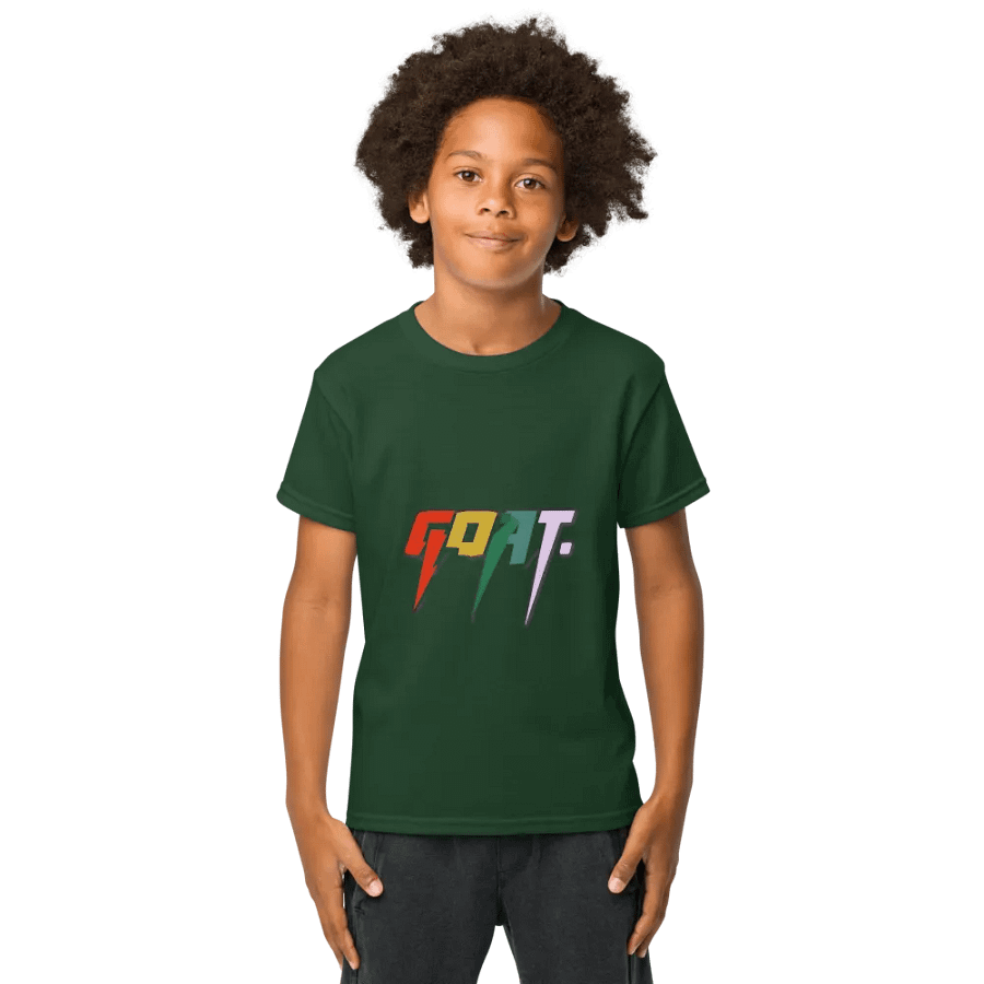 Vibrant GOAT Stylized Youth Sports Tee product image (3)