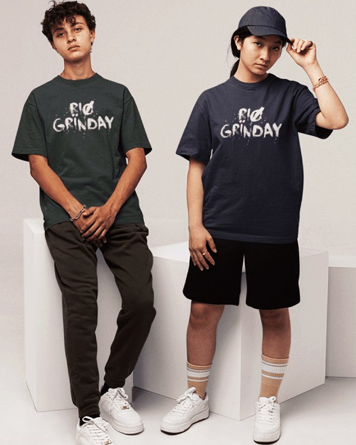 RIO GRINDAY WHITE SCRIPT TEE product image (2)