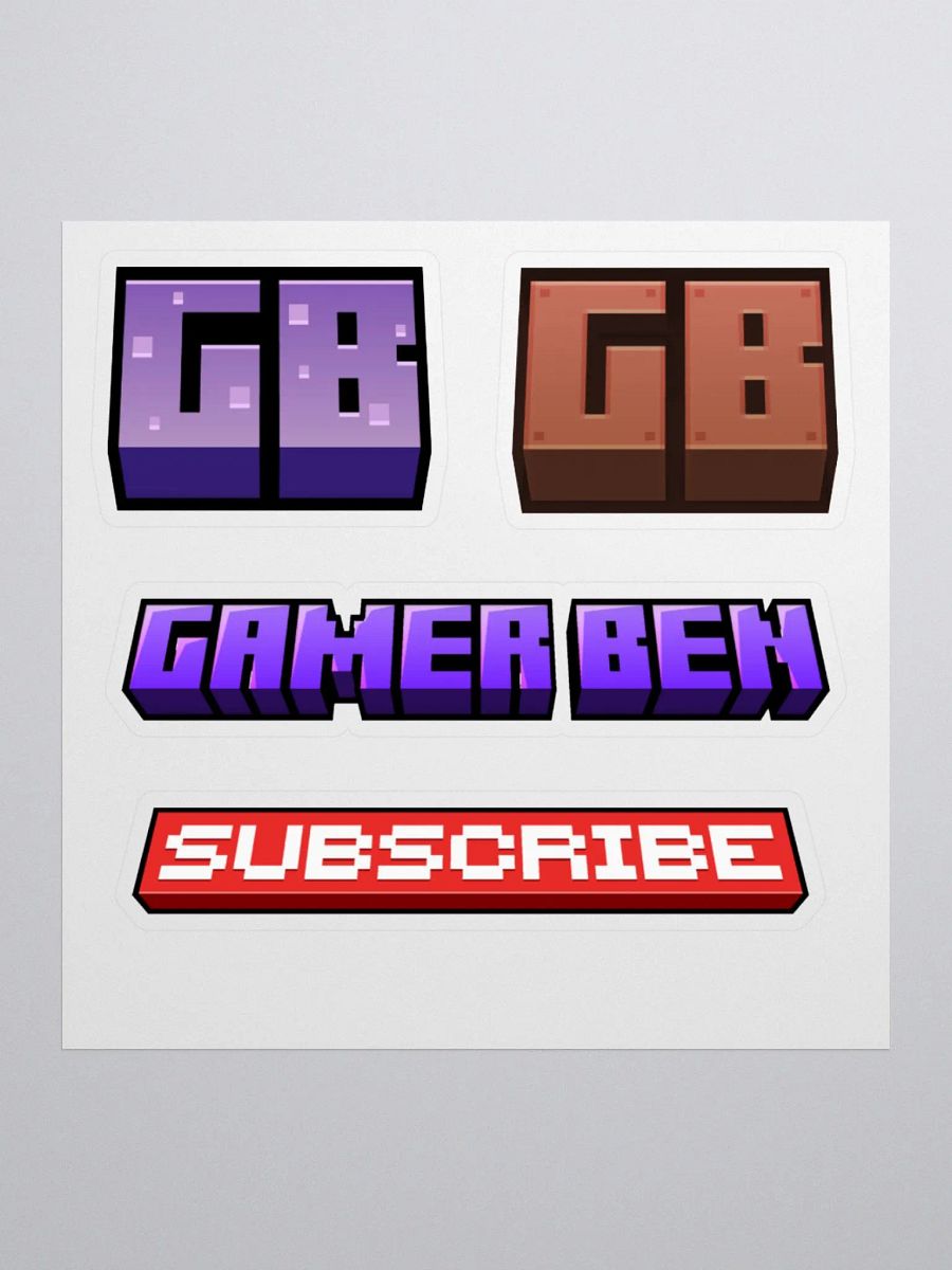 Gamer Ben Sticker Pack product image (1)