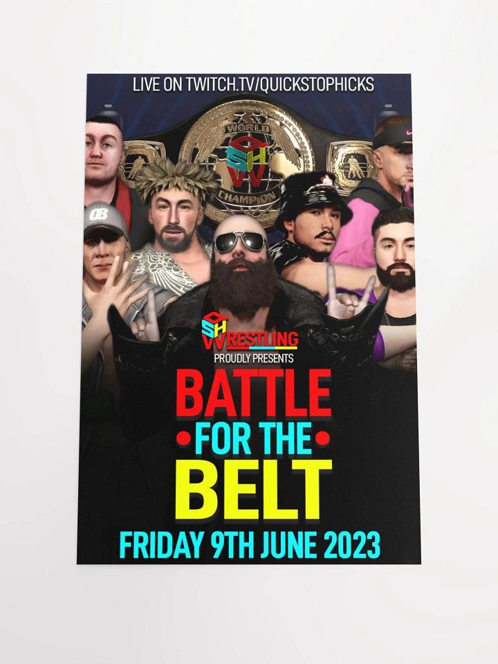 QSHW BATTLE FOR THE BELT COMMEMORATIVE POSTER product image (1)