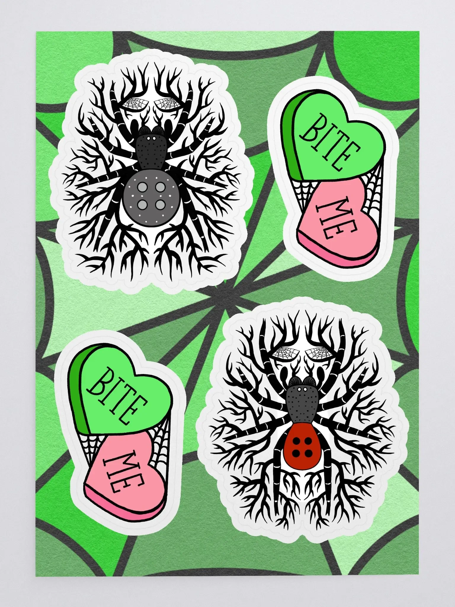 Valentine Spider Sticker Sheet product image (3)