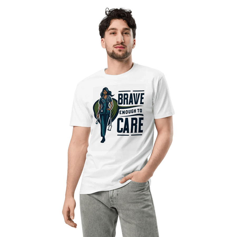 brave enough to care t-shirt product image (3)