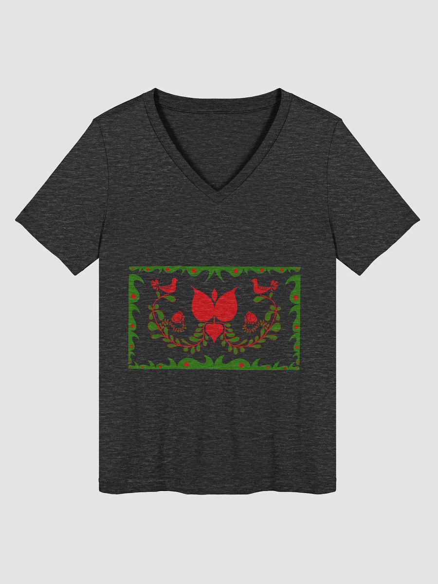 Hungarian Floral Bliss Women's V-Neck Tee product image (3)