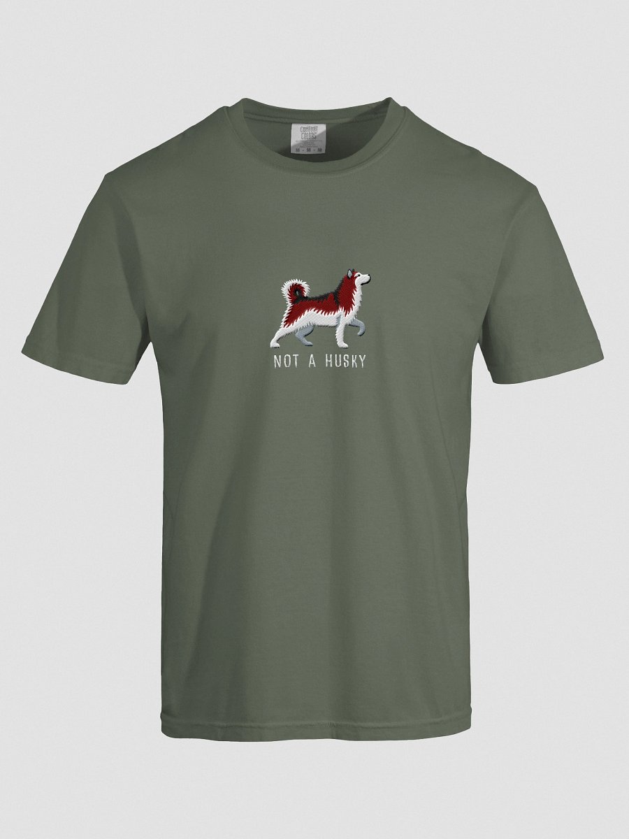 Not a Husky T-Shirt(Embroidered) of an Alaskan Malamute(Red & White) product image (27)