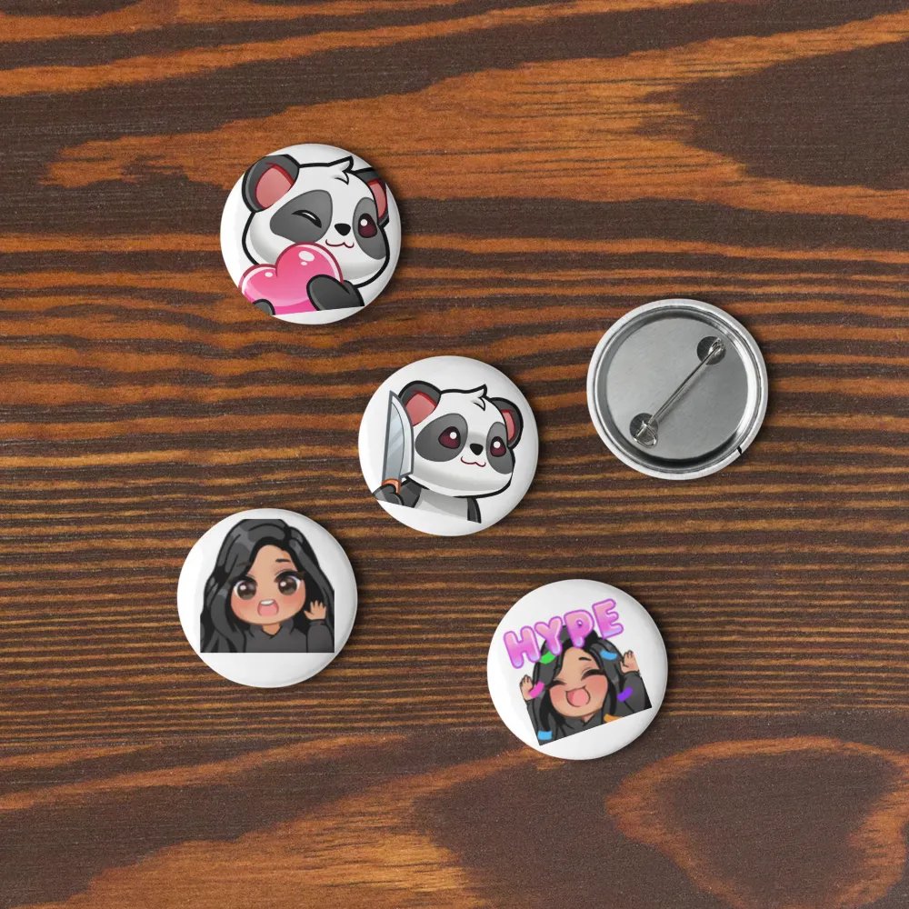Cheerful Riv/Panda Heart Pin Set product image (9)