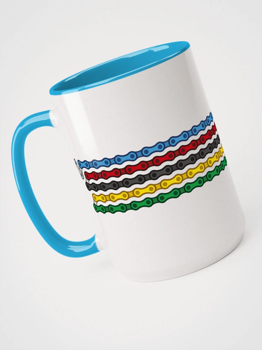 Rainbow Bands Bike Chain Coffee Mug product image (1)