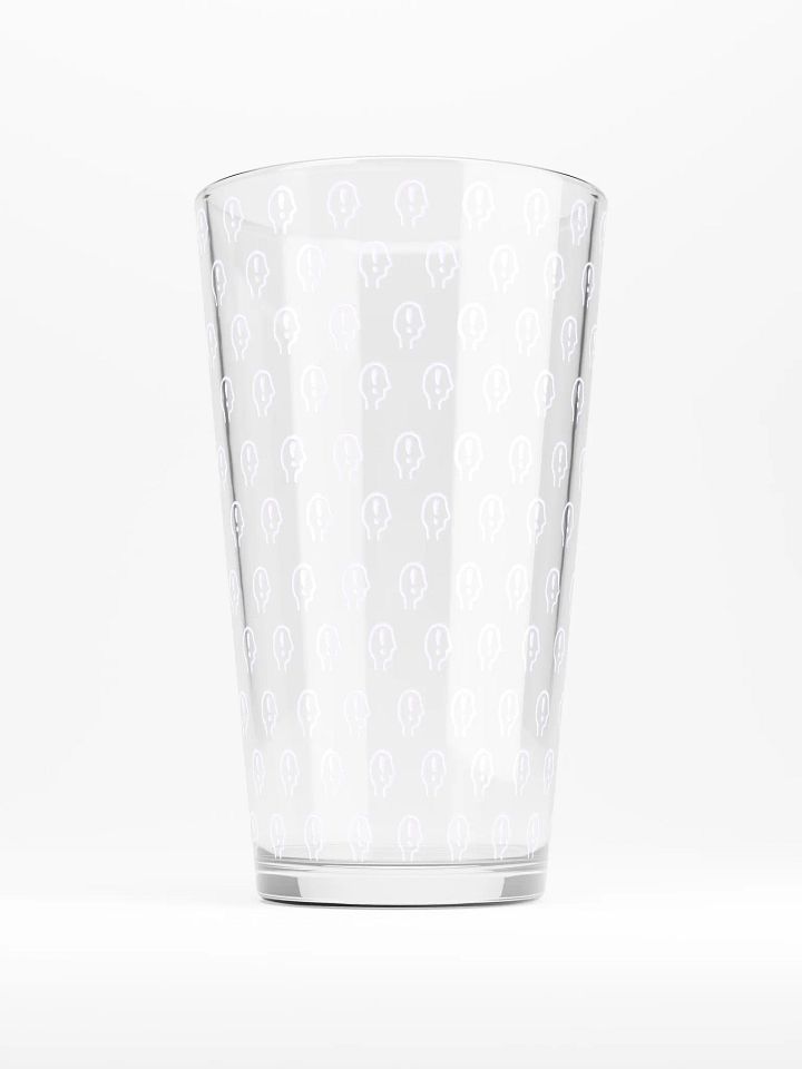 exclaiming mentally (repeating lavender design) pint glass product image (2)