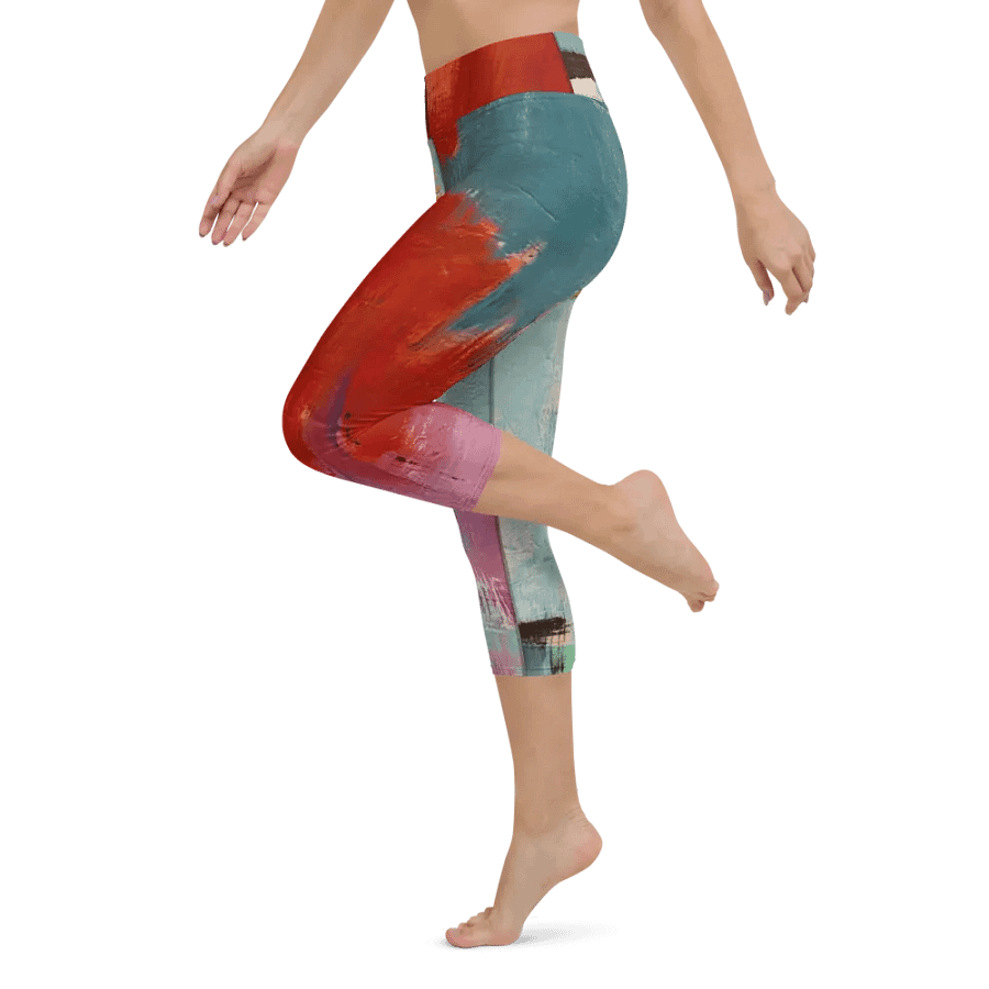 original artwork printed on yoga leggings, workout with style product image (11)