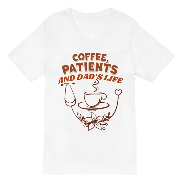 Dad's Life Coffee Cup V-Neck Tee product image (2)