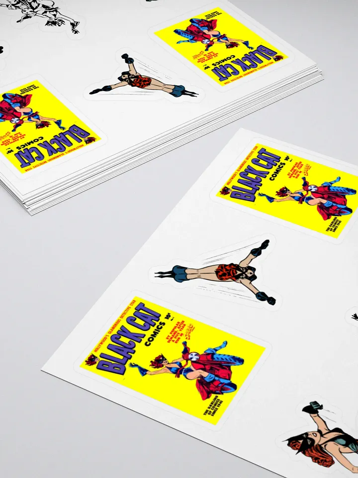 "Black Cat" Harvey Comic Sticker Set product image (2)