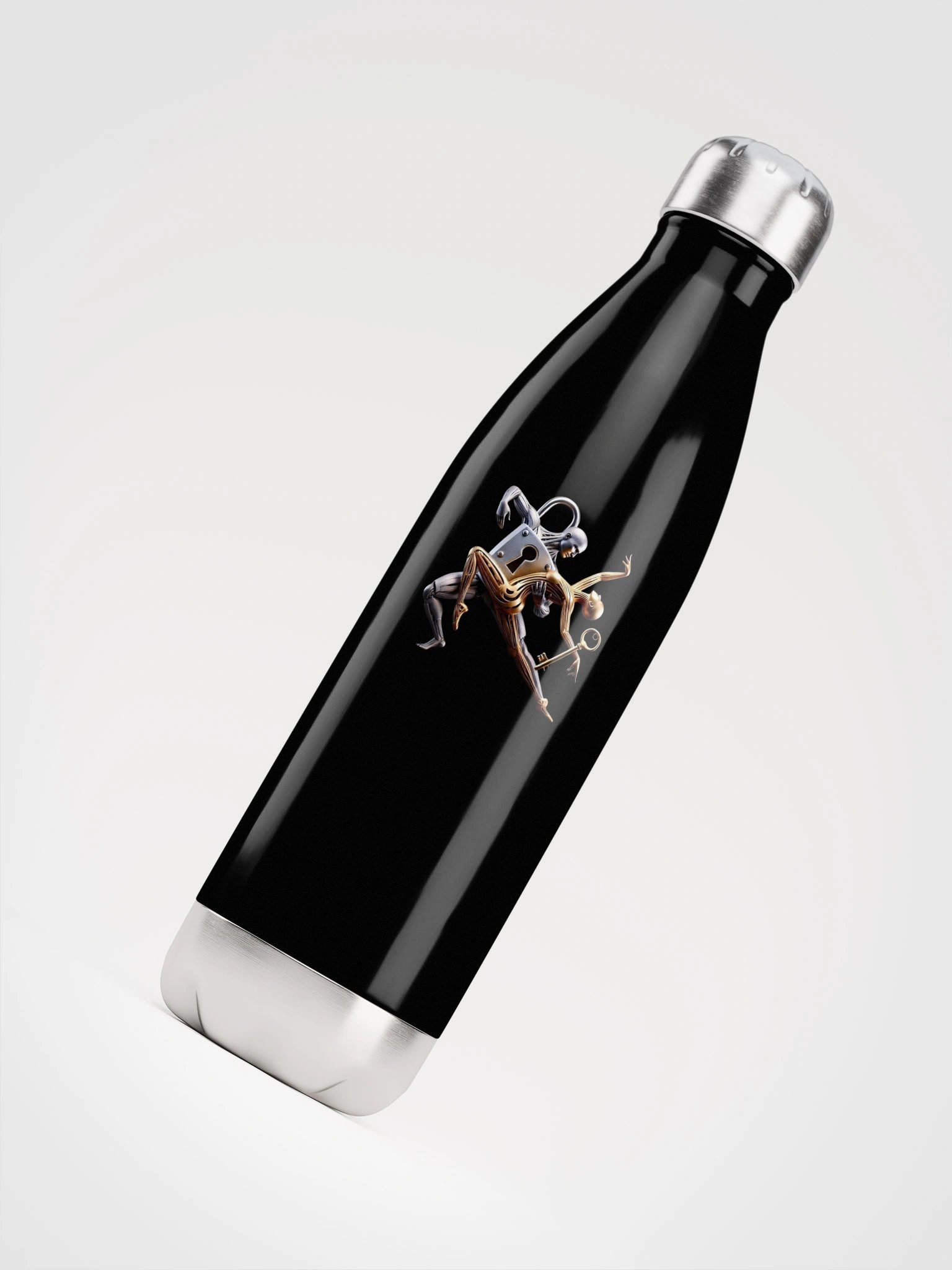 Unlocking Connection Stainless Steel Water Bottle product image (4)