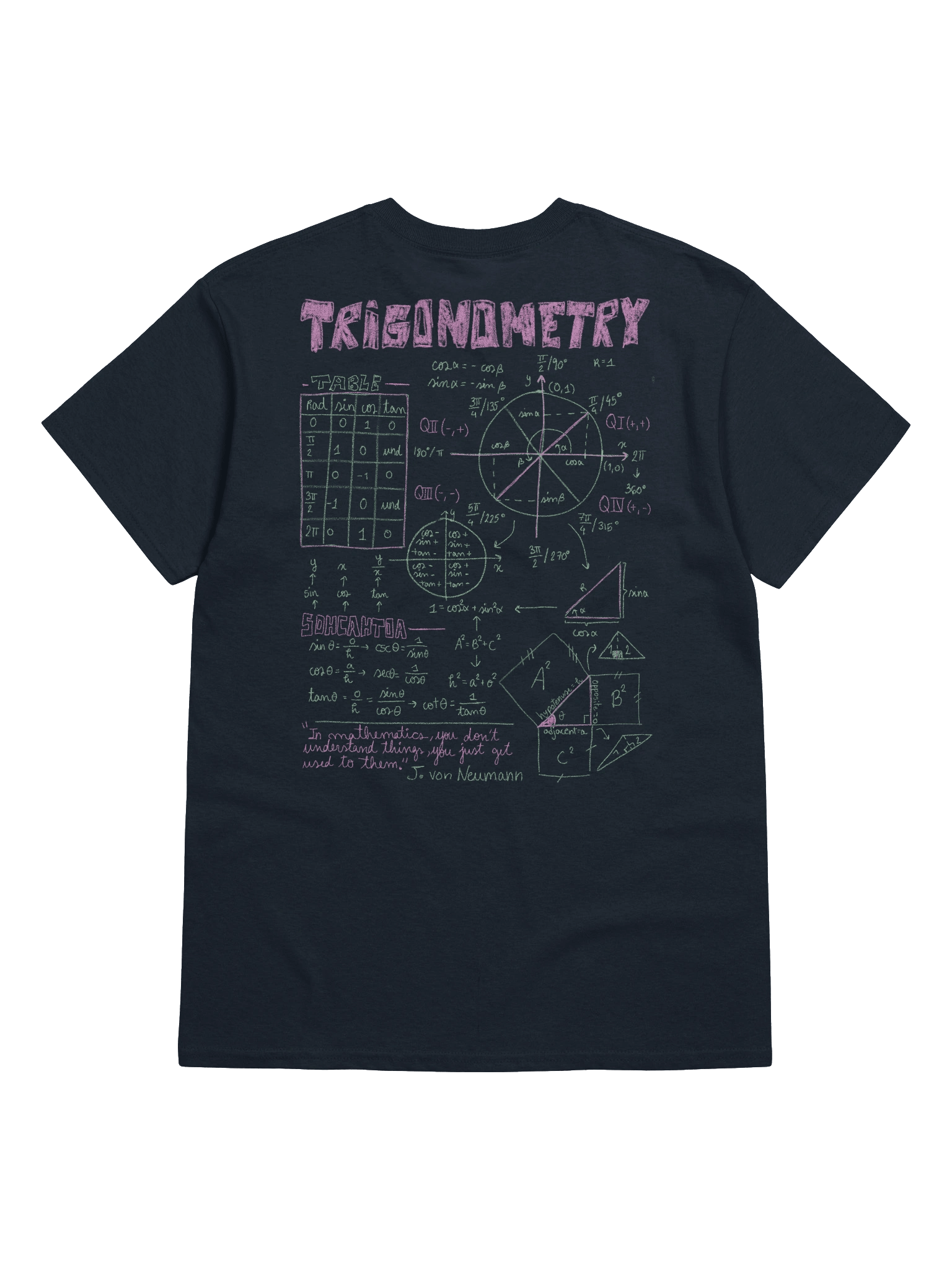 Trigonometry t-shirt product image (3)