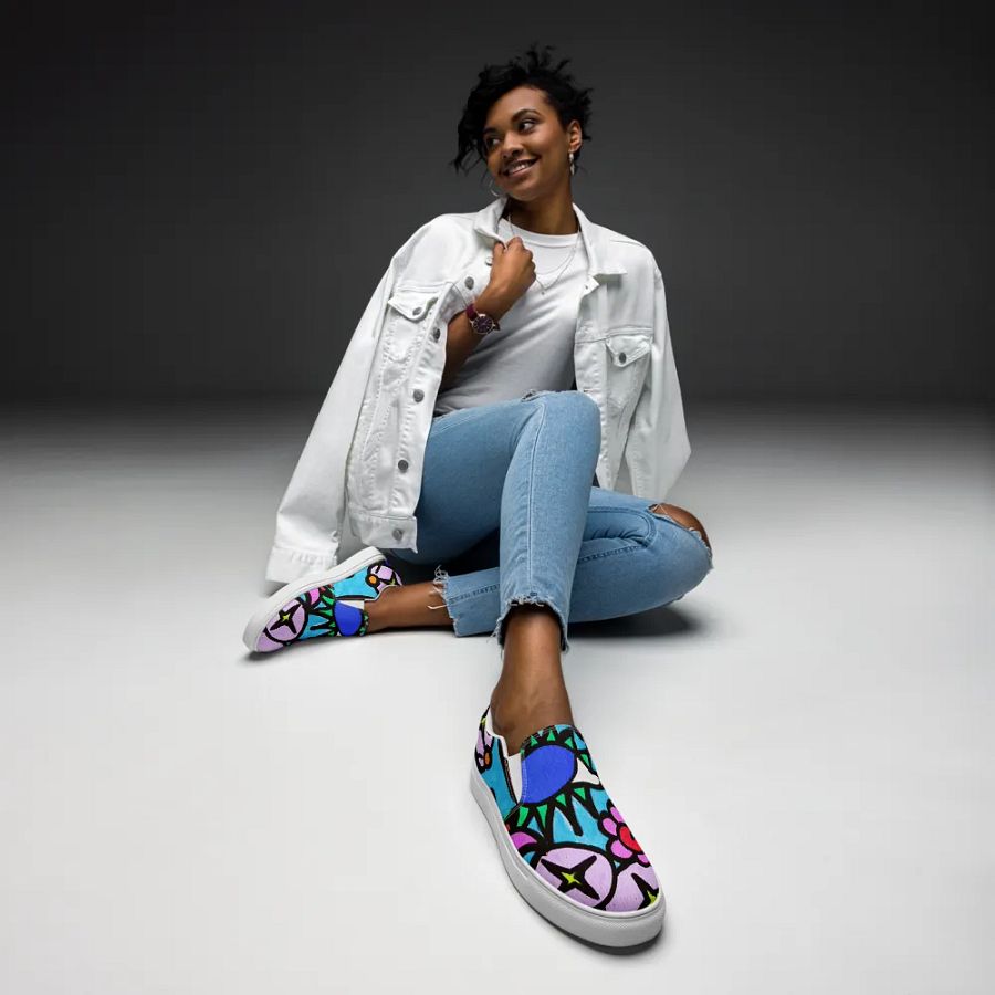 Women's Floral Harmony Slip-Ons product image (1)
