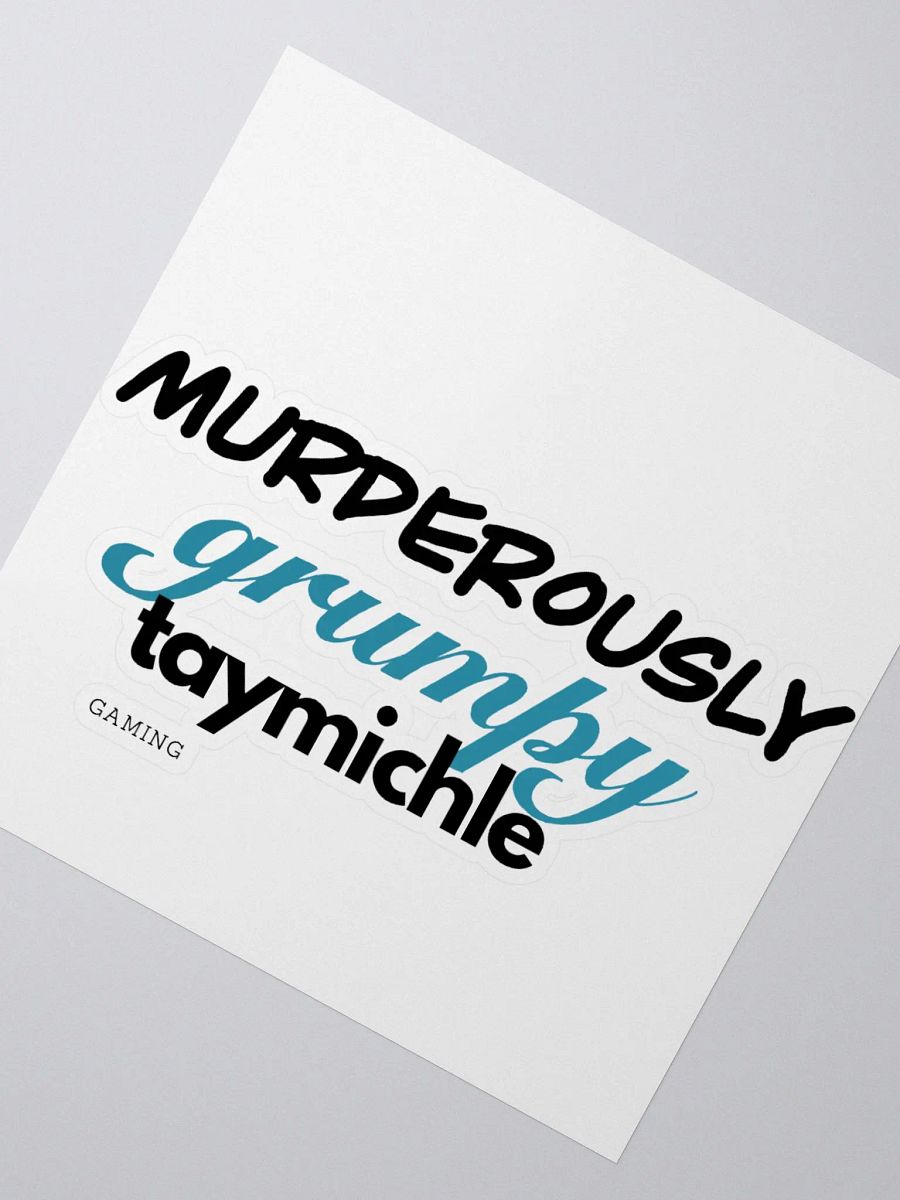 Grumpy Sticker - BLUE product image (2)