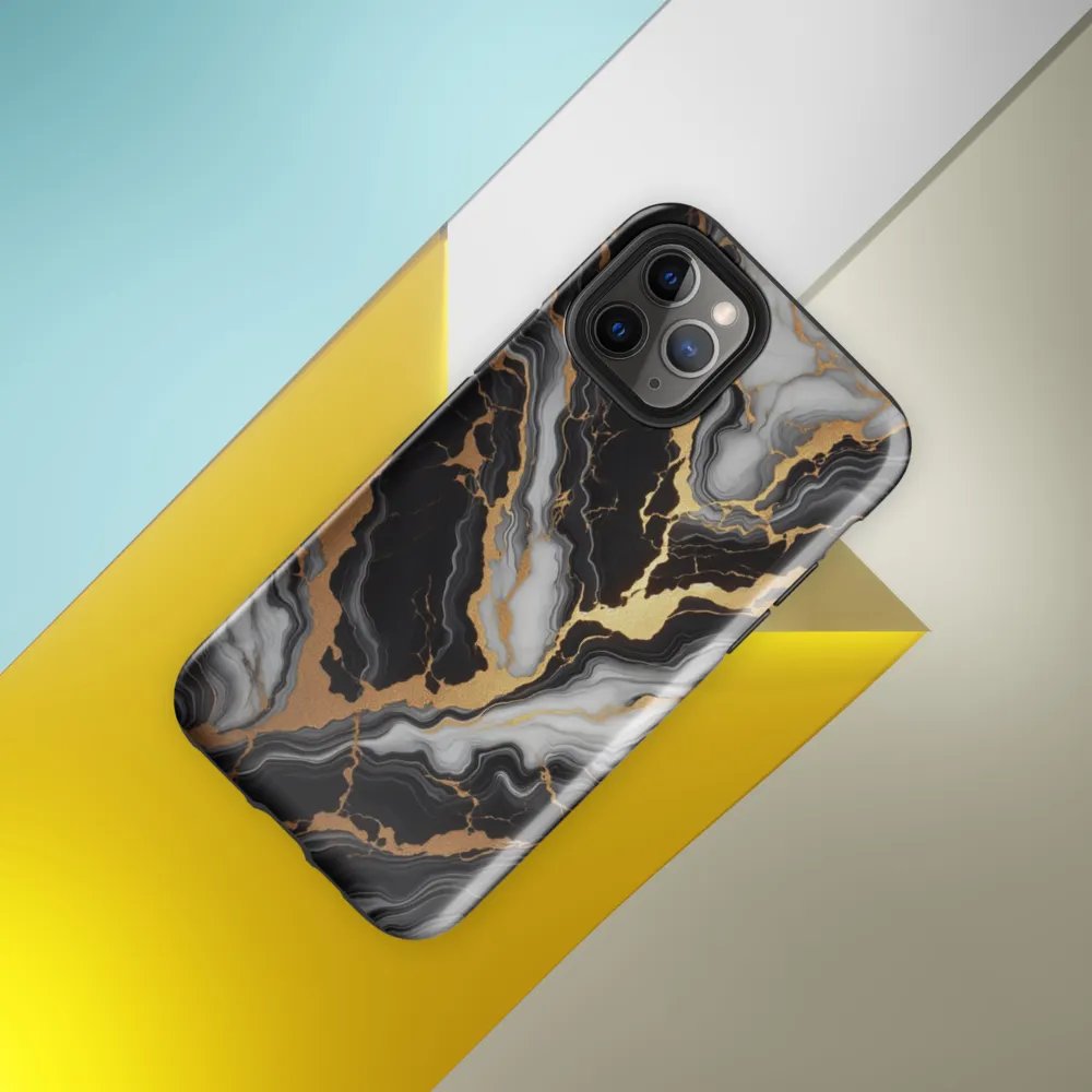 Golden Marble Wave iPhone® Tough Case product image (33)
