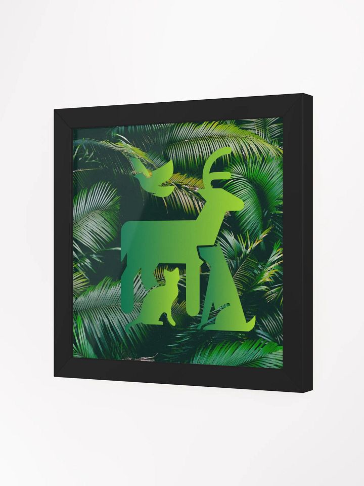 Endangered Species - Mexico - Logo Eco-Friendly Ayous Wood Framed Poster product image (2)