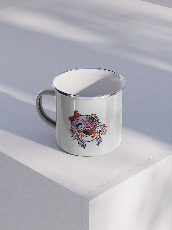 CoderGirlChan Hype Emote Enamel Mug product image (1)
