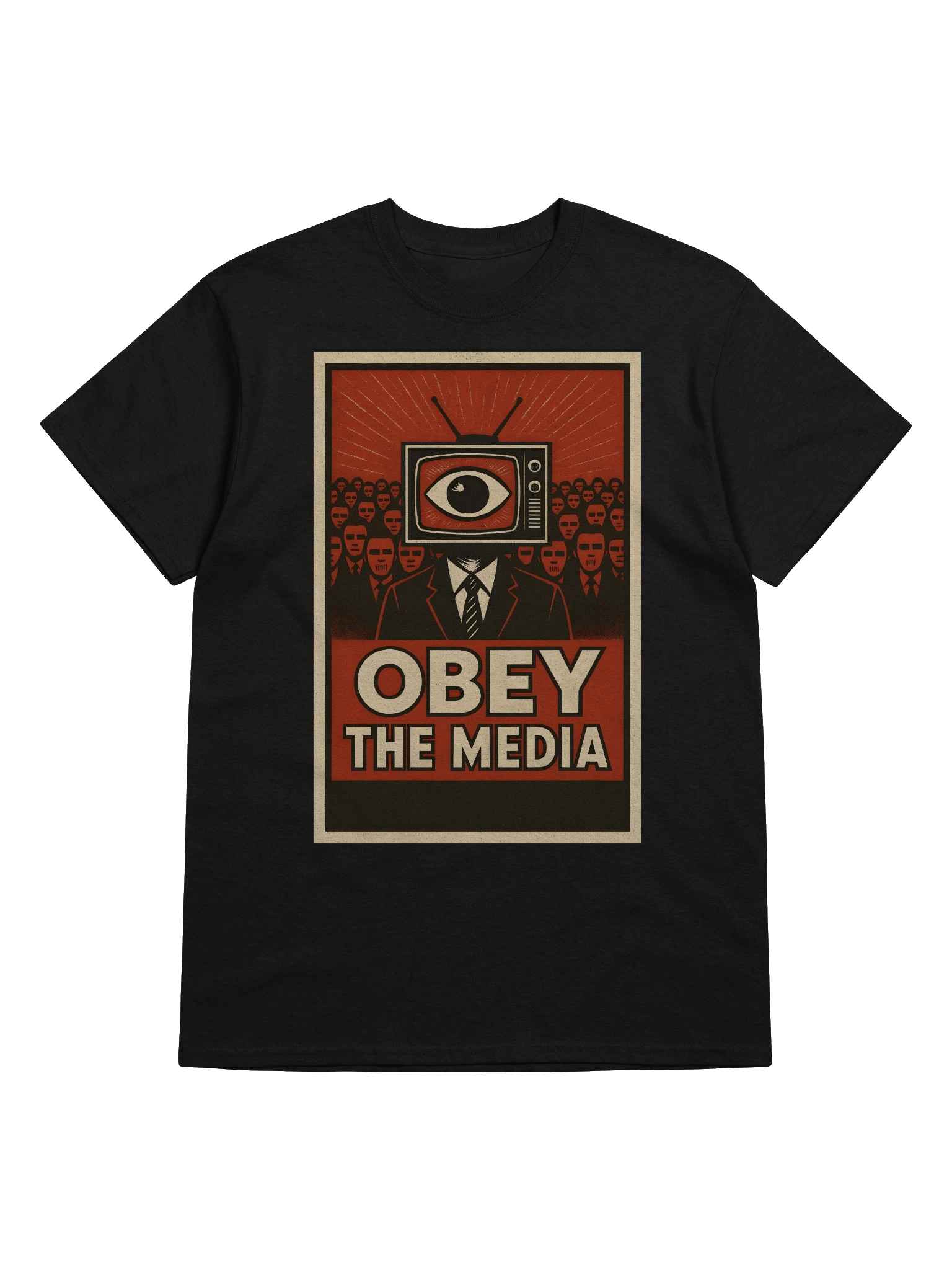 Obey the media T-shirt product image (5)