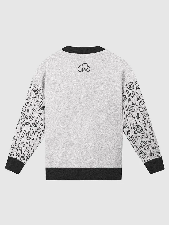 Black Cat knitted Crewneck Sweater Relaxed Fit product image (2)